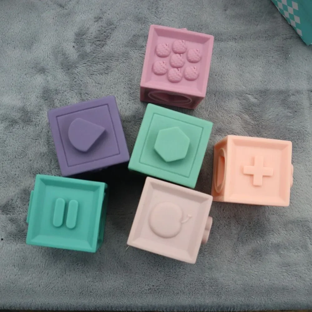 Bibi Bricks Soft Building Blocks Baby Play Early Learning Letters Shapes Numbers